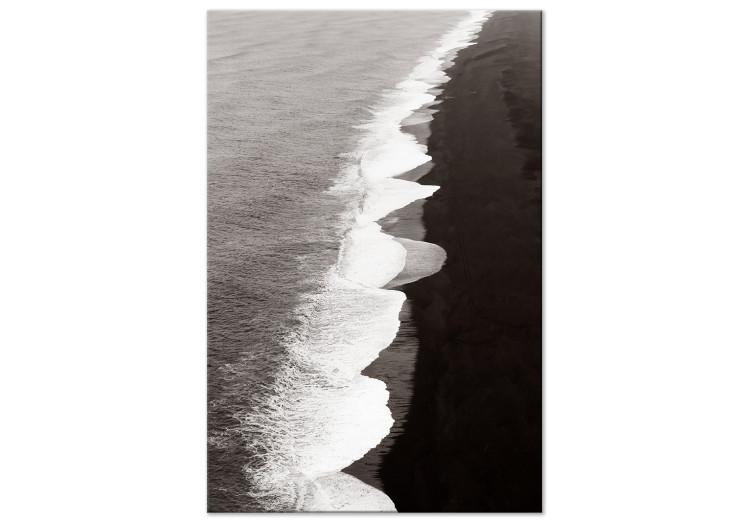 Canvas Balance of Opposites (1-piece) Vertical - black and white landscape