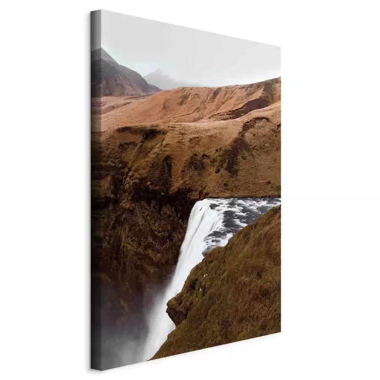 Rusty Hills (1-piece) Vertical - waterfall amidst mountain landscape
