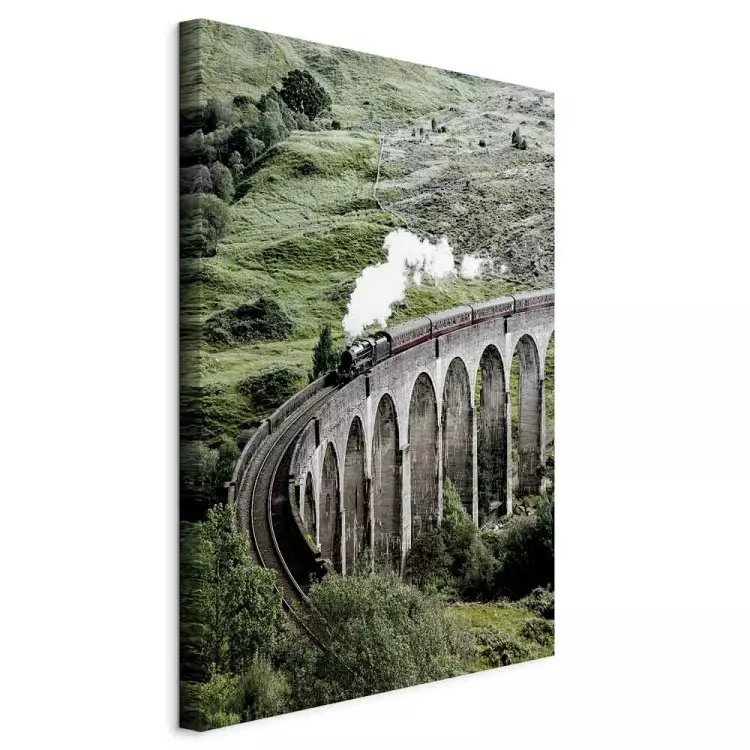 Journey Through Time (1-piece) Vertical - landscape of a bridge with a train