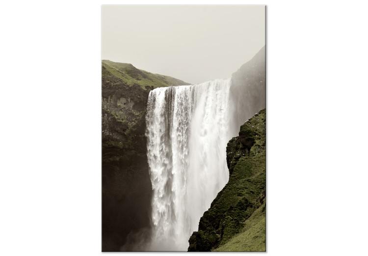 Canvas Majesty of Nature (1-piece) Vertical - landscape of a grand waterfall