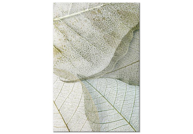 Canvas Foliage Configuration (1-piece) Vertical - texture of bright leaves