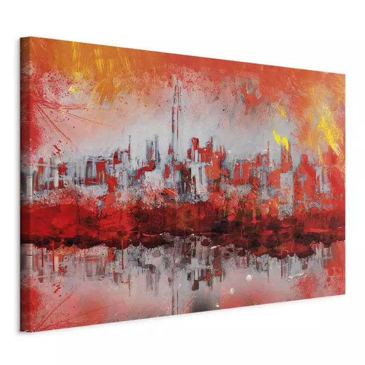 New York Sunset (1-piece) Wide - cityscape abstraction