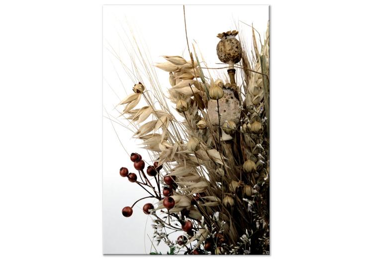 Canvas Golden Journal (1-piece) Vertical - bouquet of flowers in boho style