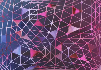 pink and grey triangle wallpaper