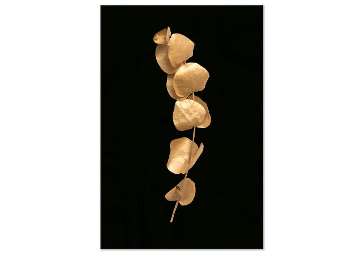Canvas Botanical Wonder (1-piece) Vertical - abstract golden plant specimen