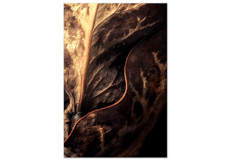 Canvas Tangled Trace (1-piece) Vertical - landscape of golden-hued leaves
