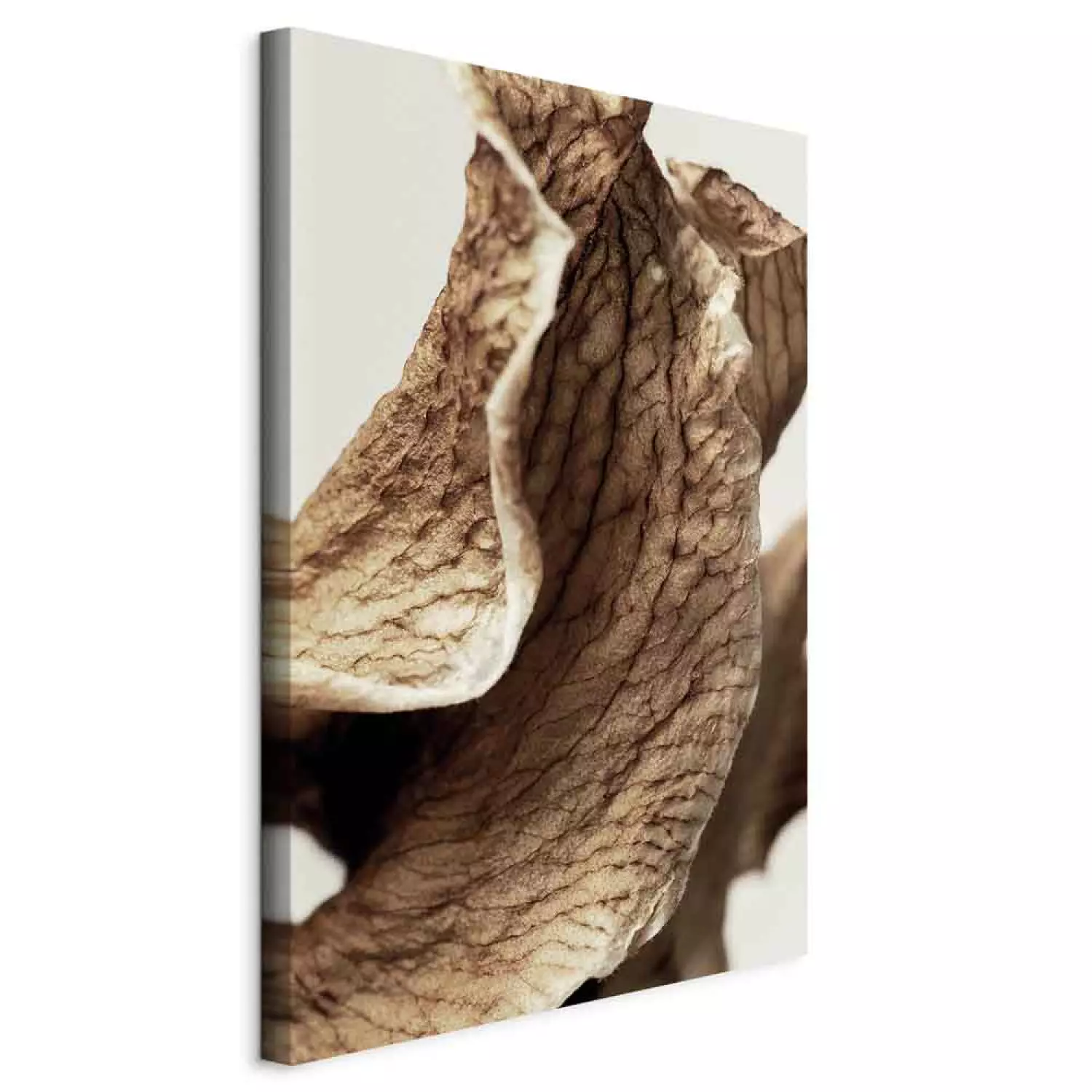 Canvas Print Wind Sculpture Vertical - leaf landscape in boho motif