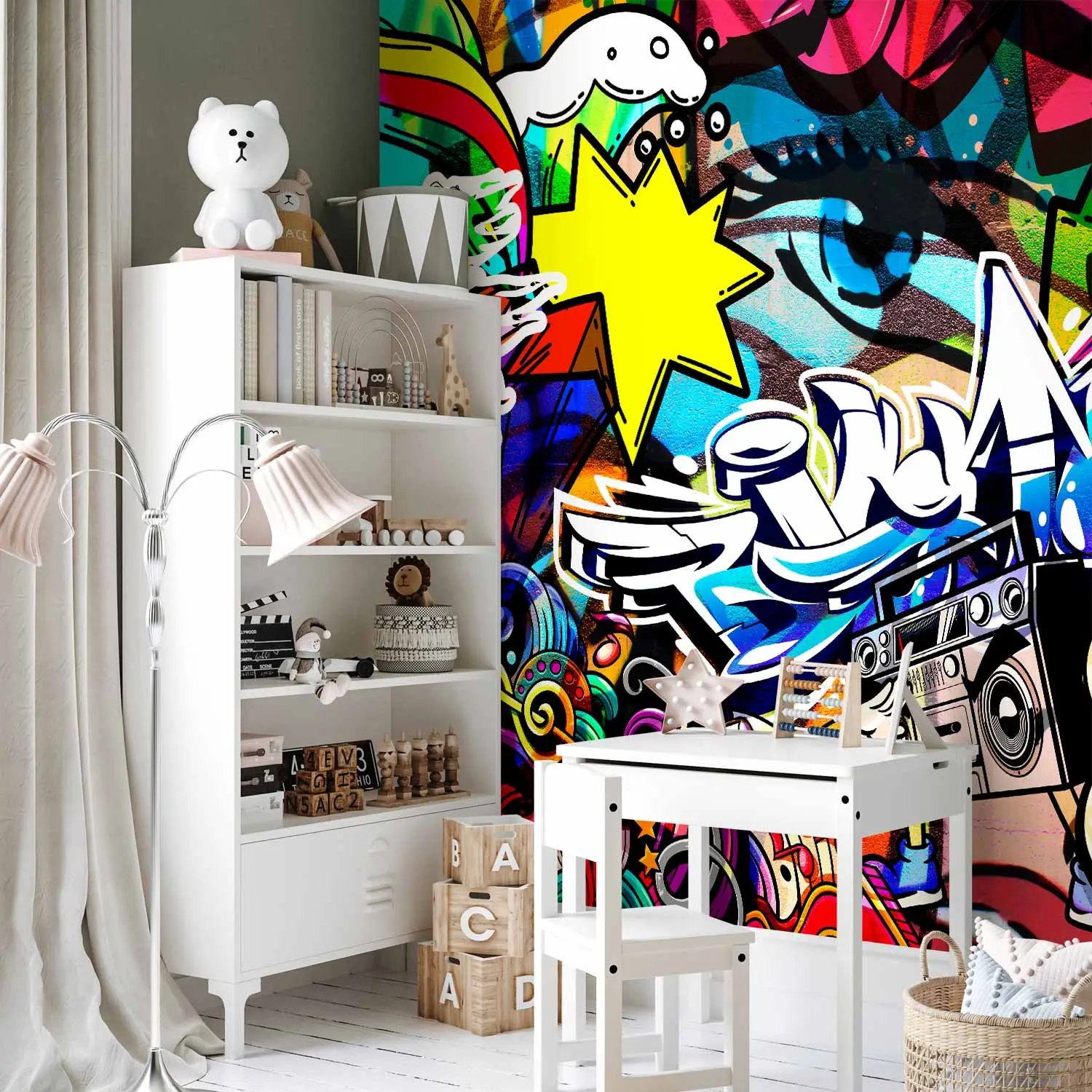 Wall Mural Language of the Metropolis - Colorful street art