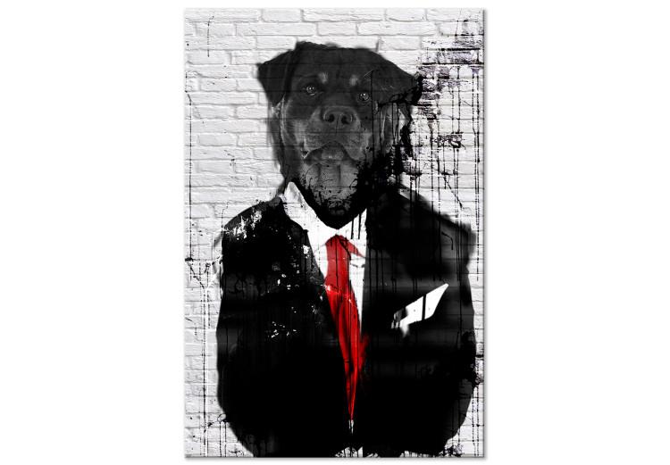 Canvas Elegant Rottweiler (1 Part) Vertical