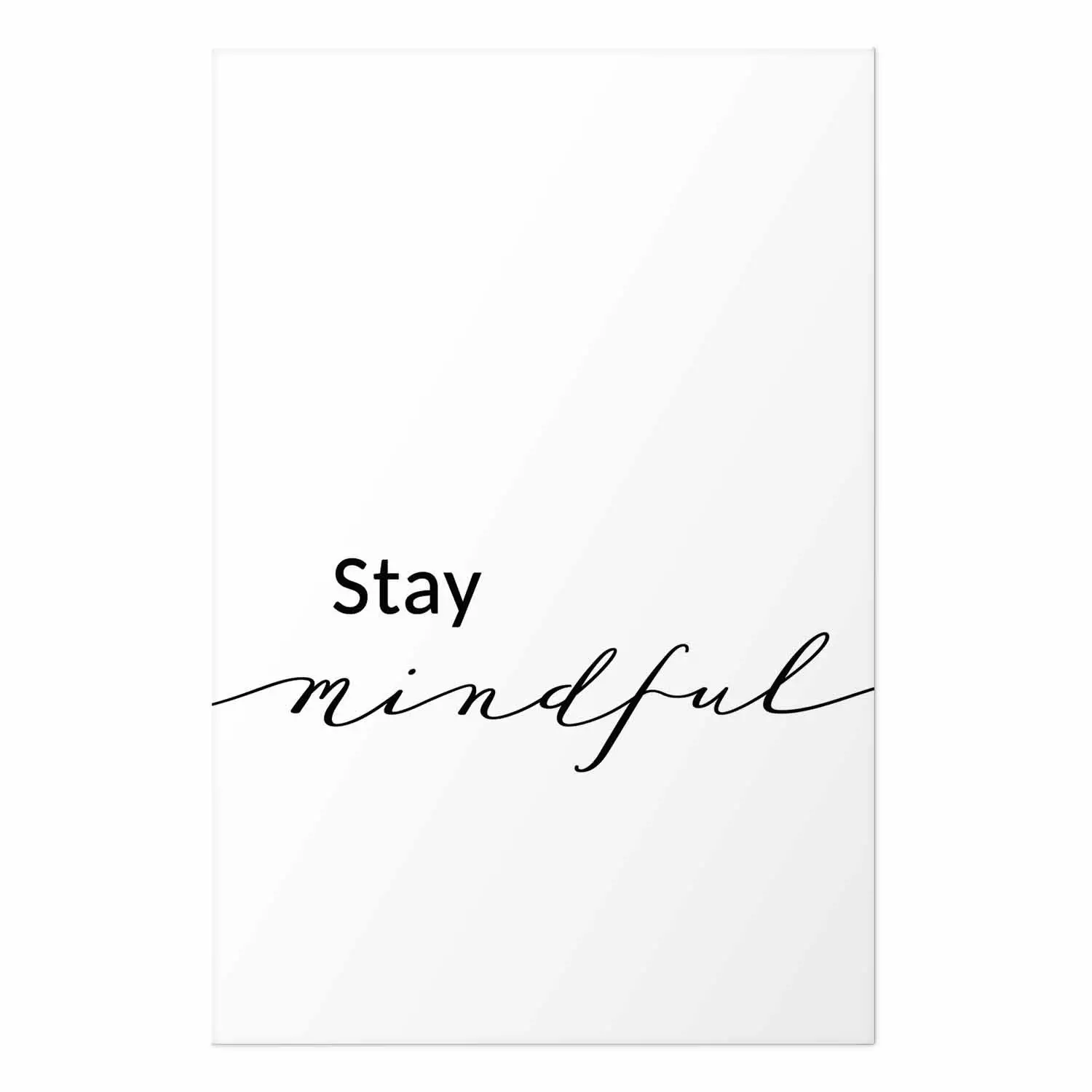 Wall Poster Stay Mindful - English text on a uniform white background