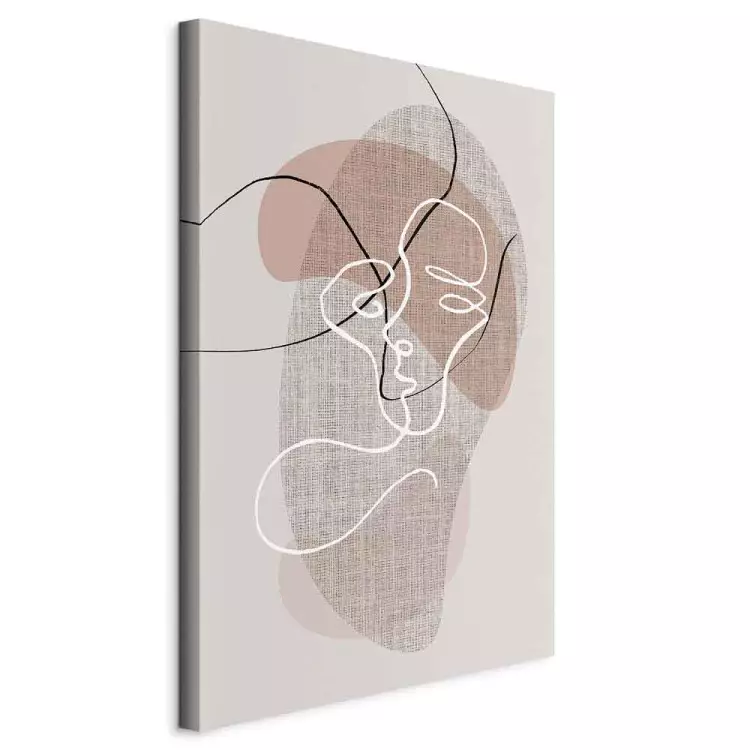 Reflective Morning (1-piece) Vertical - line art in a boho motif