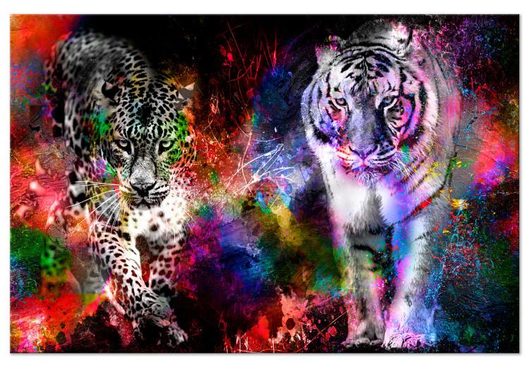 Large canvas print Colorful Cats [Large Format]