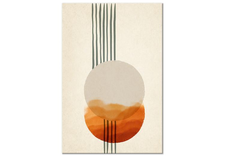 Canvas Eastern Euphoria (1-piece) Vertical - abstract circles and stripes