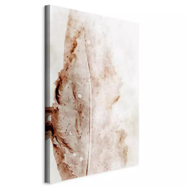 Mature Leaf Vertical - abstract leaf in boho style