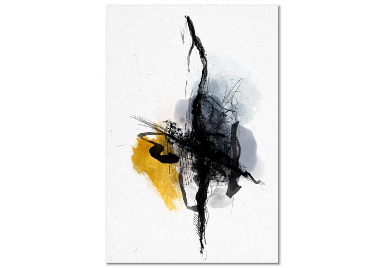 Canvas Turbulent Stream (1-piece) Vertical - artistic abstraction