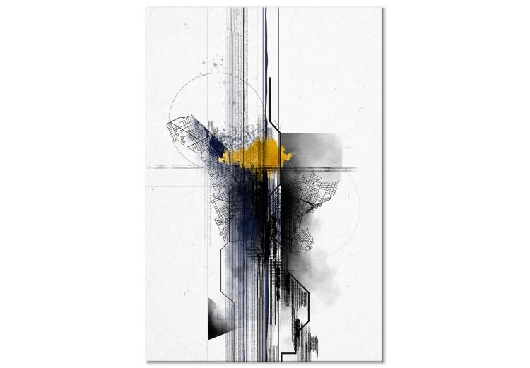 Canvas Sentimental Journey (1-piece) Vertical - industrial abstraction