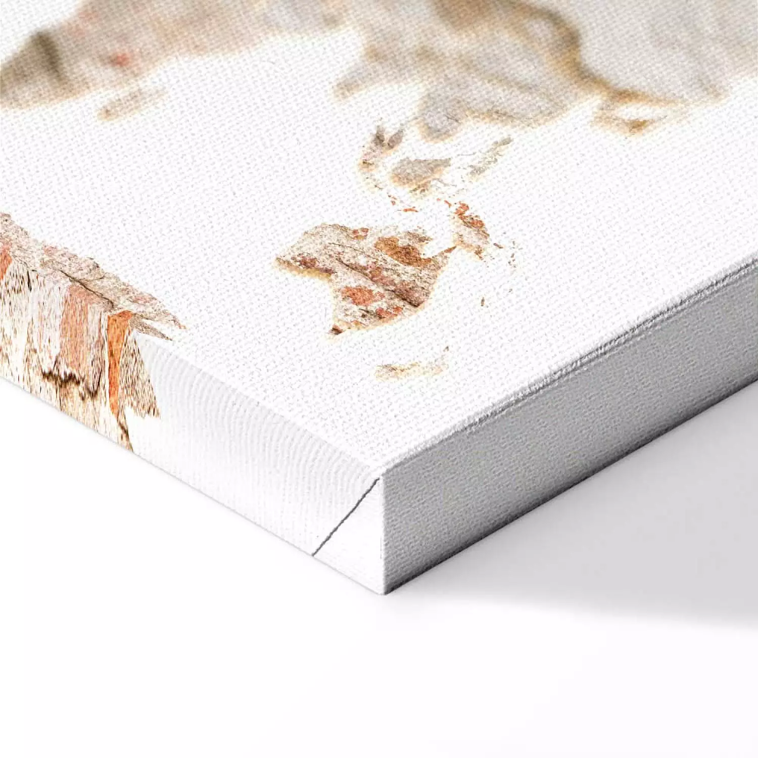 Canvas Print Raw World Vertical - world map in wall texture