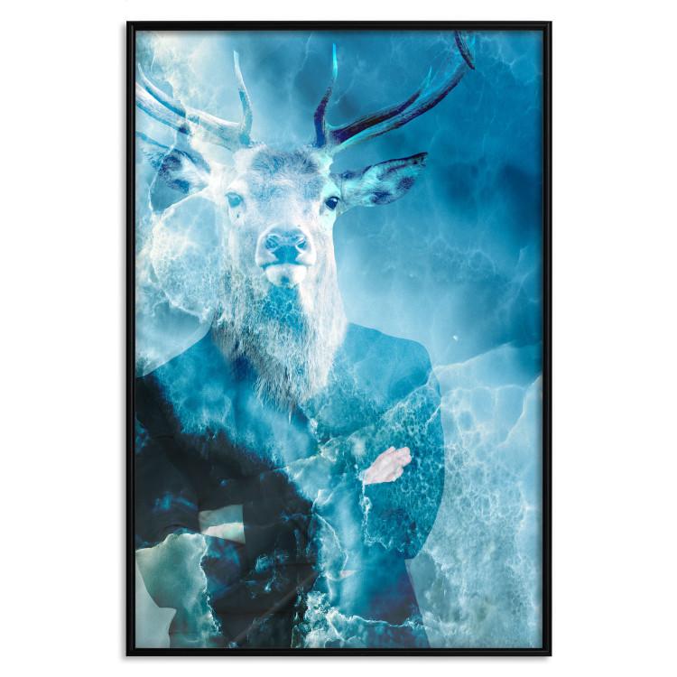 Poster Forest King - whimsical abstraction of an animal in human form