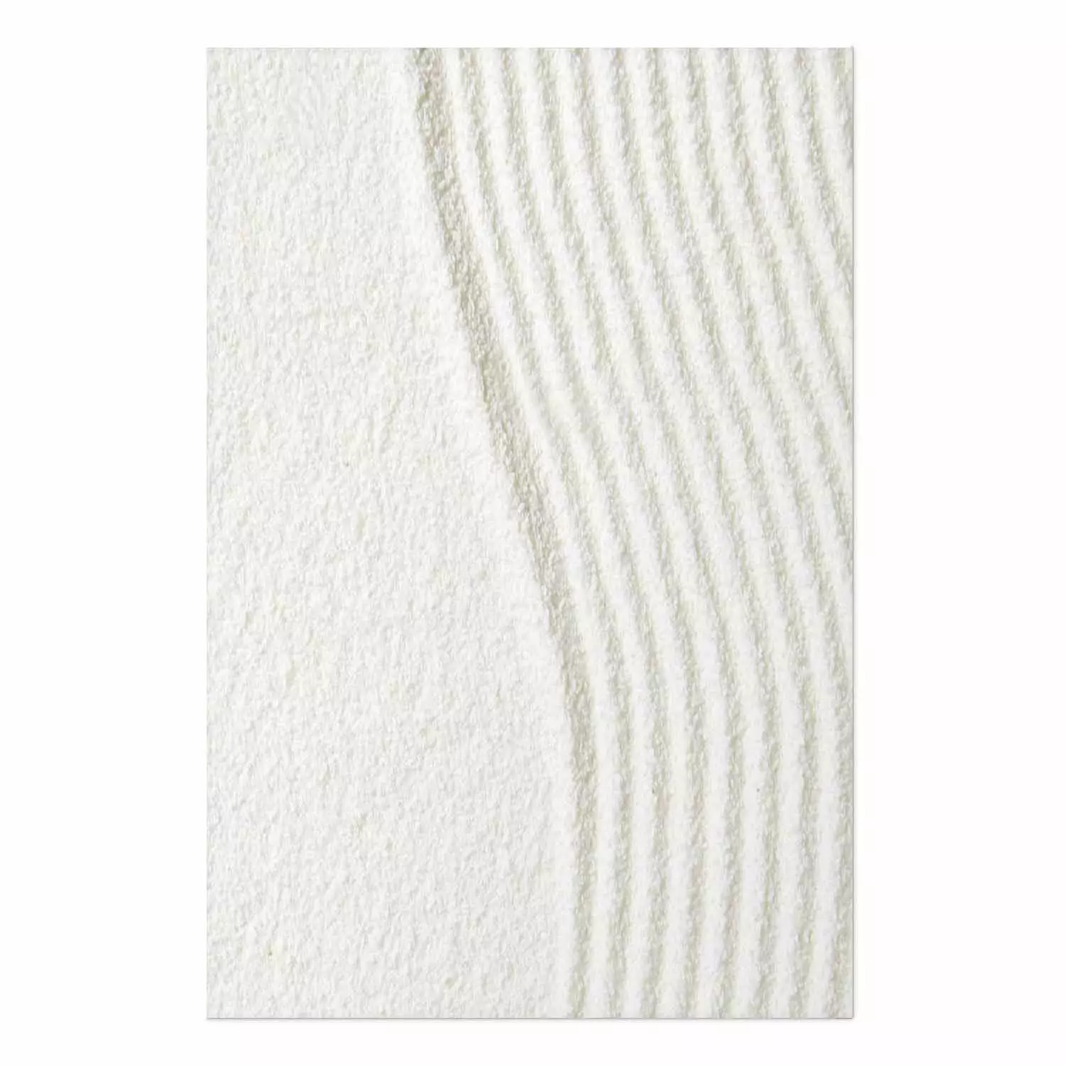 Poster Harmony in Nature - composition of white sand arranged in smooth waves
