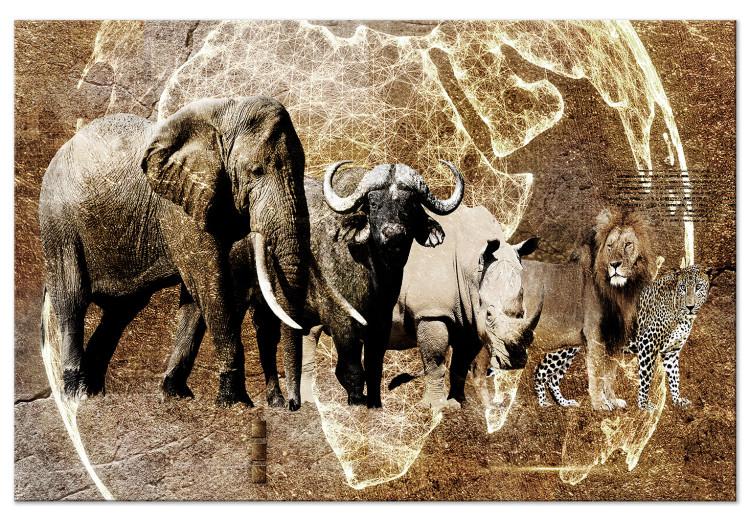 Large canvas print Memories from Africa [Large Format]