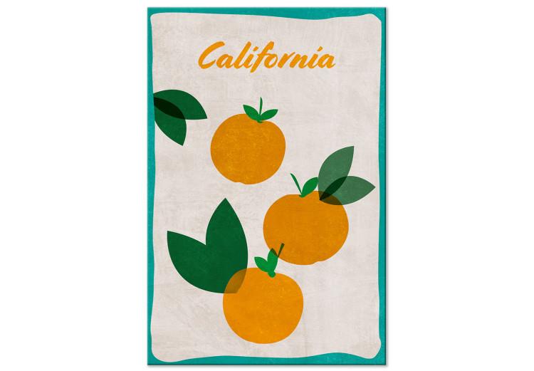 Canvas Californian Orchard (1-piece) Vertical - still life of oranges