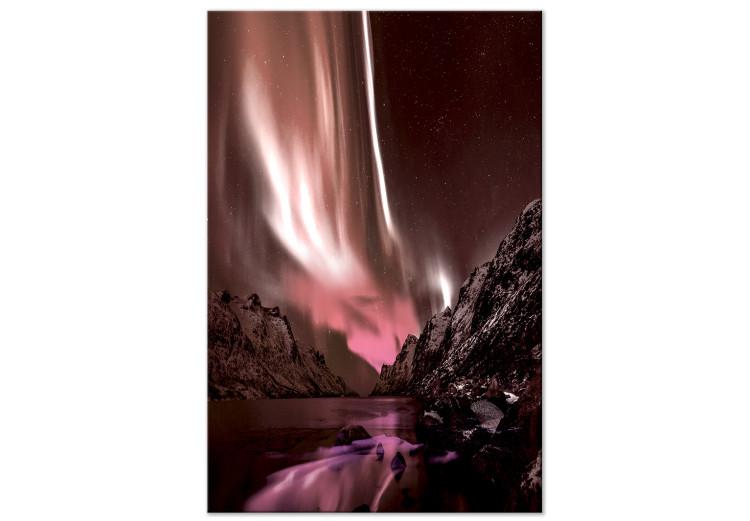 Canvas Dreamy Land (1-piece) Vertical - landscape scenery of polar lights