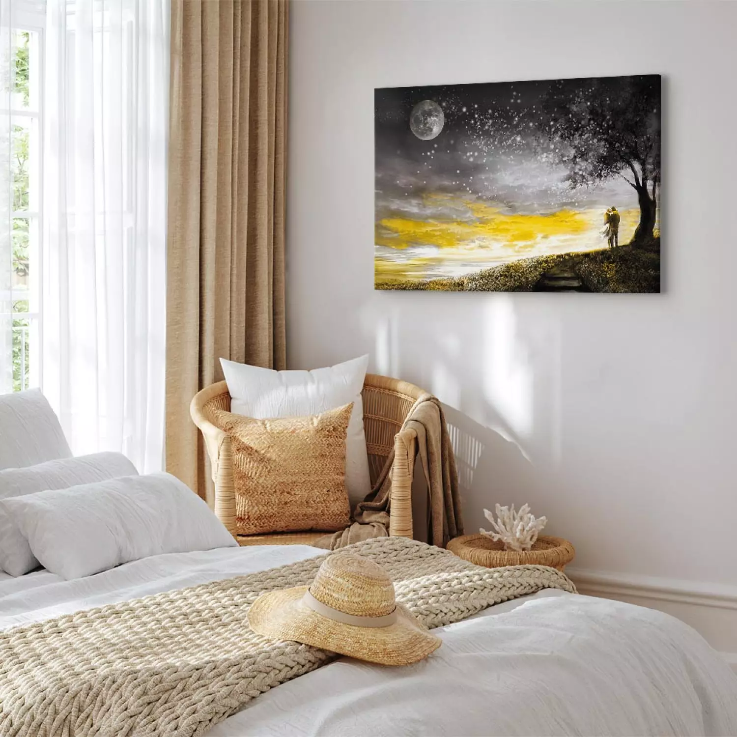 Canvas Infinite Love Wide - landscape of romantic couple