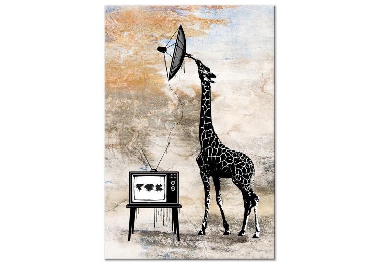 Canvas Television Giraffe (1 Part) Vertical