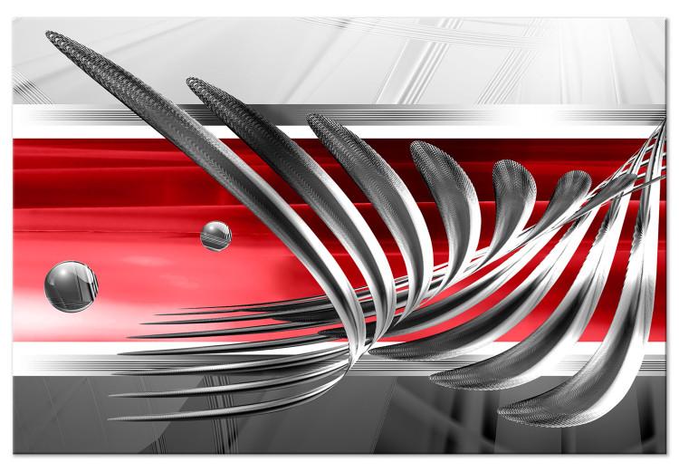 Large canvas print Silver Wings - Red [Large Format]