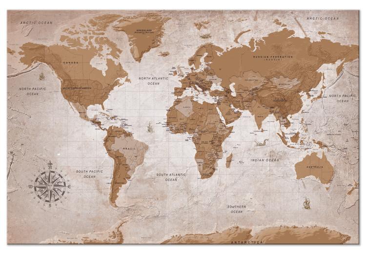 Large canvas print Vintage Map: Oriental Travels [Large Format]