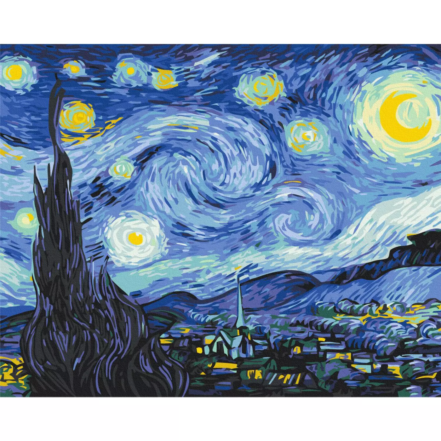 Paint by number Van Gogh's Starry Night