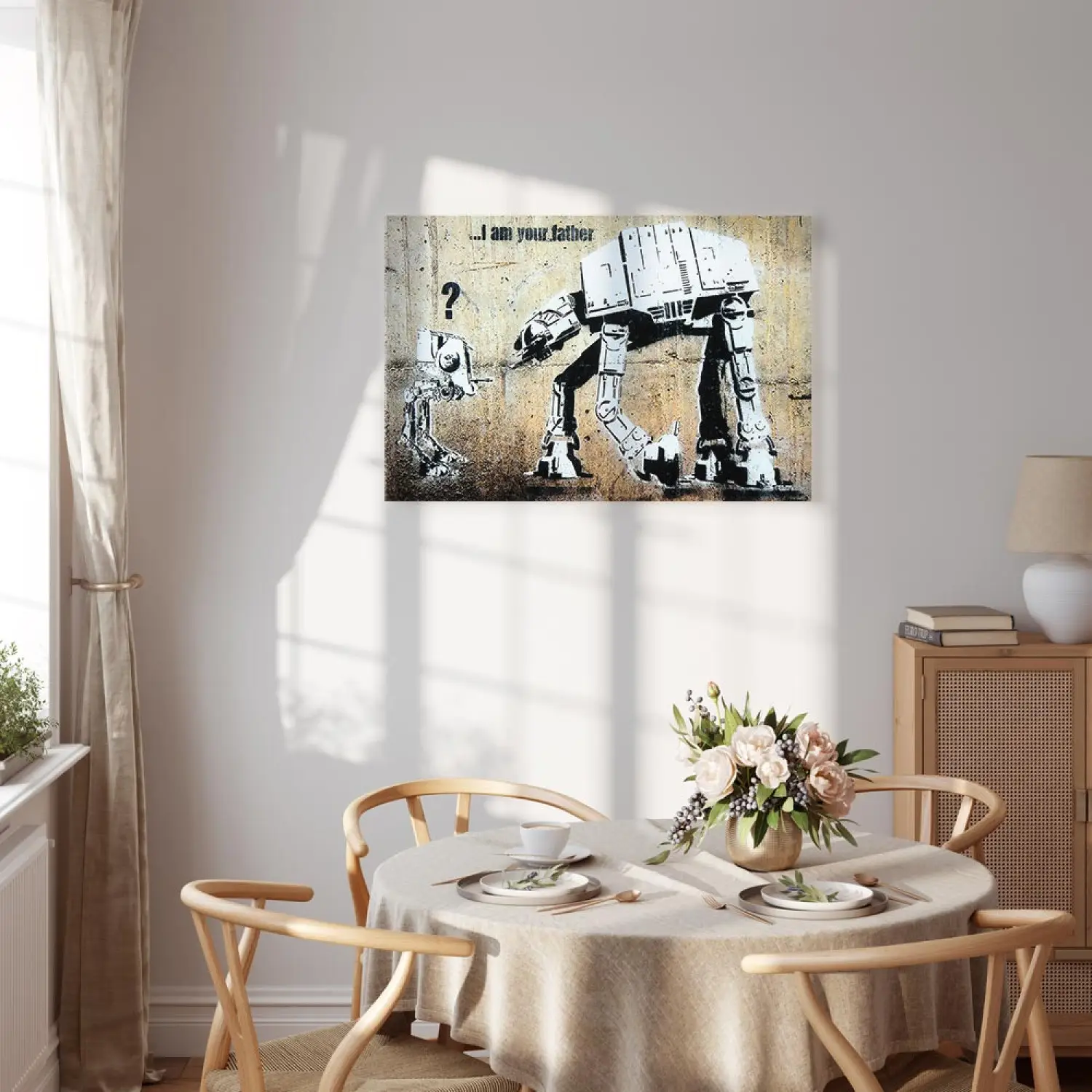 Canvas Print I Am Your Father by Banksy - bimago