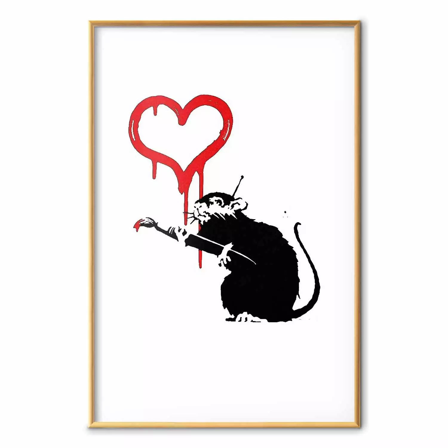 LOVE RAT（RED Ver.) Love Rat, 2004 - Banksy Explained