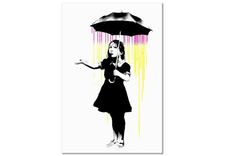 Canvas Girl with Umbrella (1 Part) Vertical