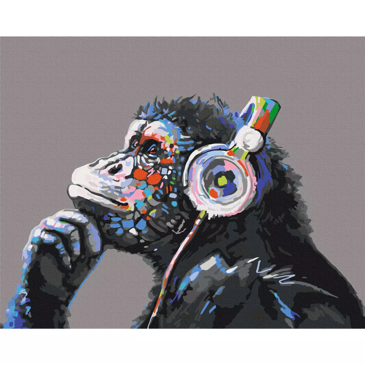 Paint by number Musical Monkey