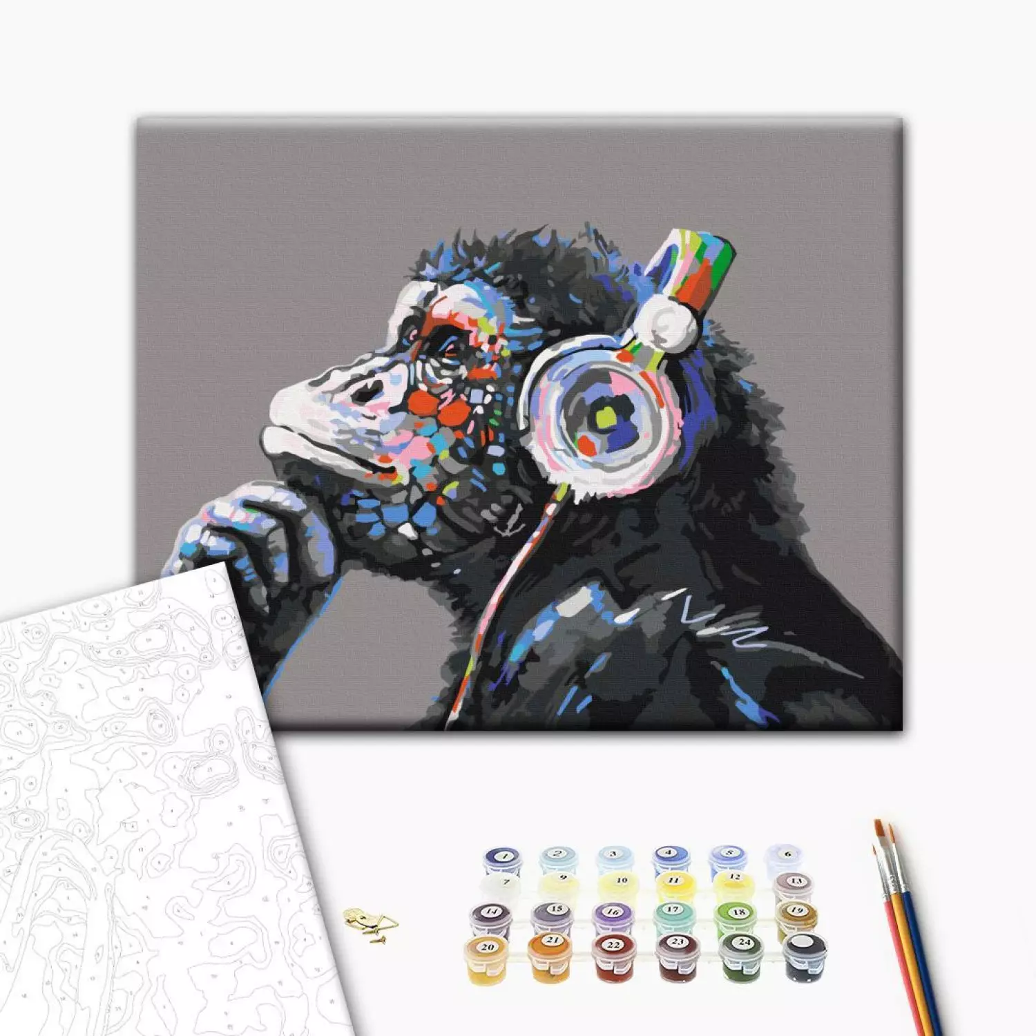 Paint by number Musical Monkey