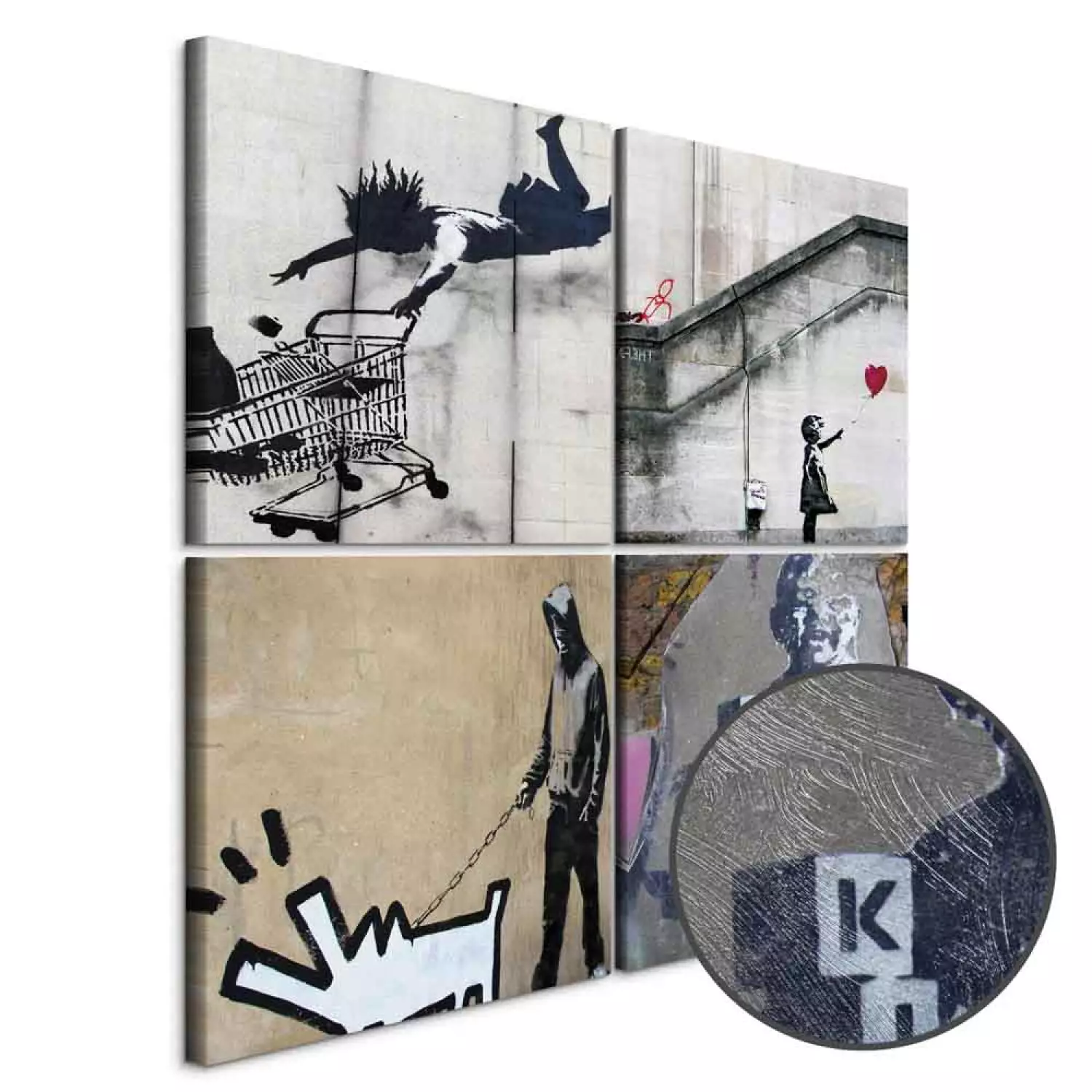 banksy 最初期作品「gorilla」プリントキャンバス