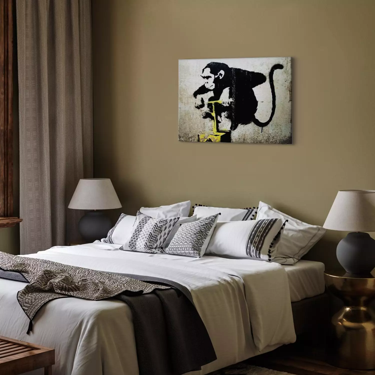 Canvas Print Monkey Detonator by Banksy