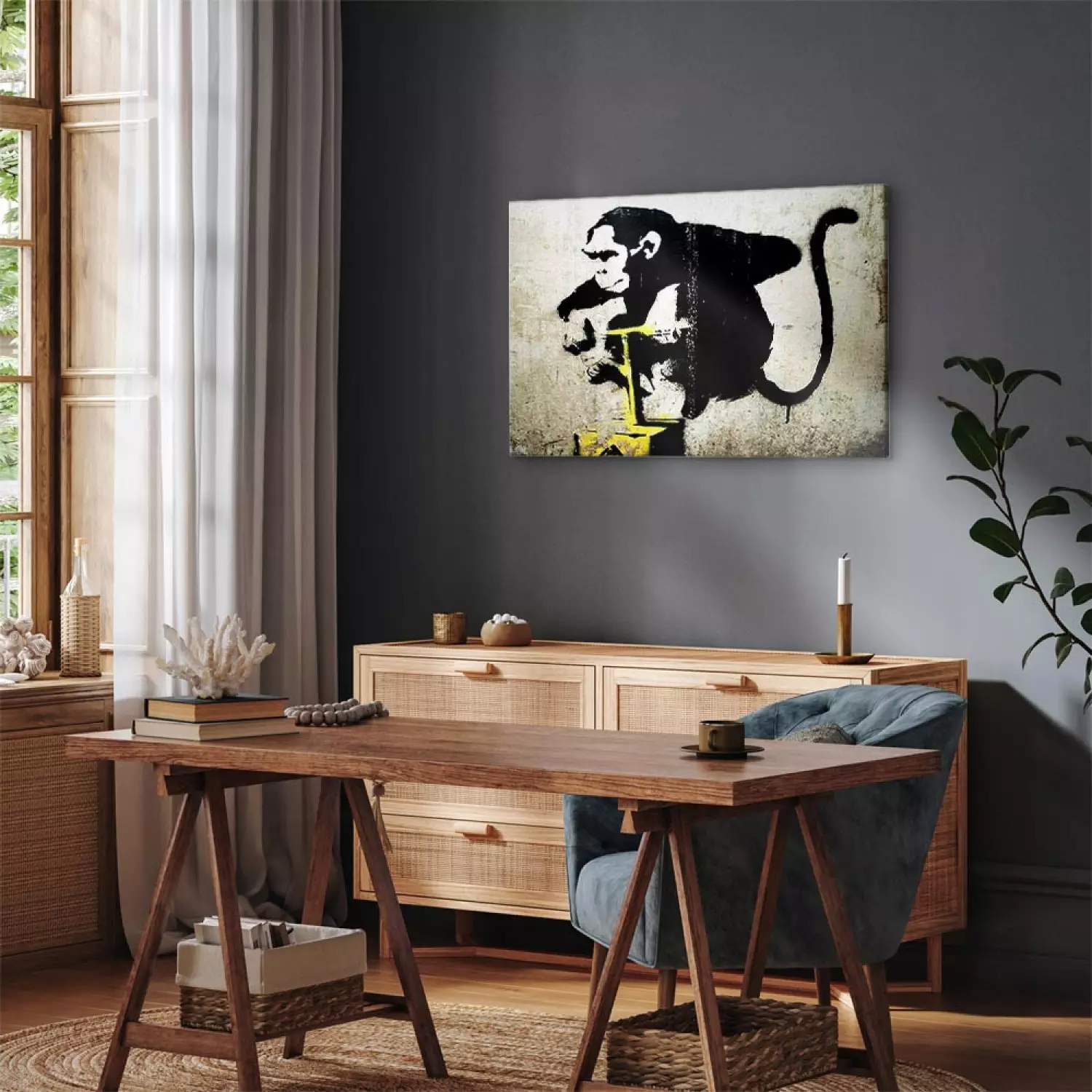 Canvas Print Monkey Detonator by Banksy