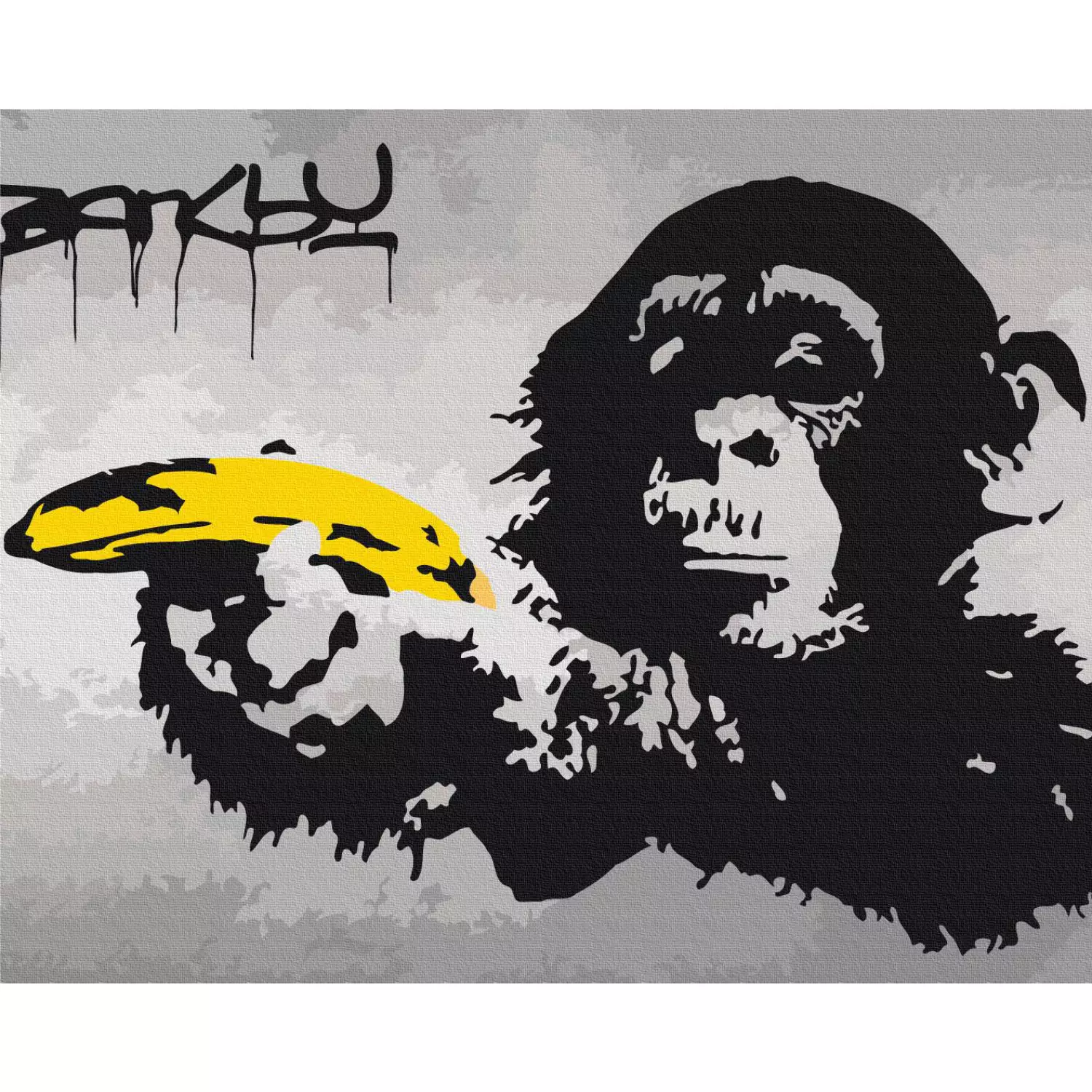Paint by number Monkey (Banksy Street Art Graffiti)