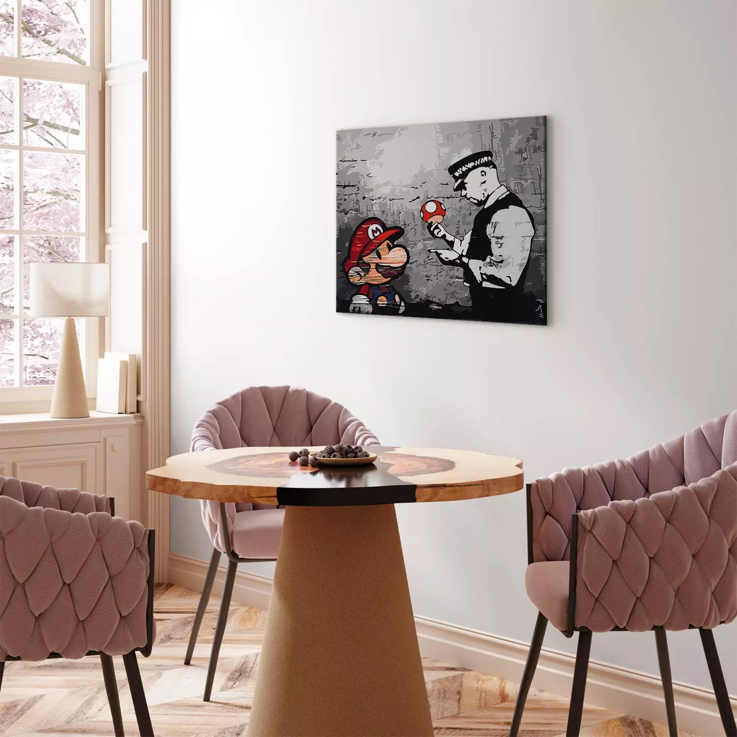 Paint by number Mario (Banksy)