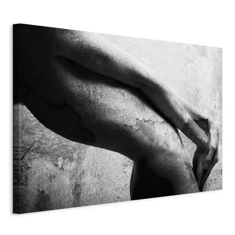 Female body - black-white composition with stone imitation in offset
