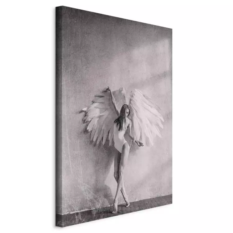 Winged (1-piece) Vertical - black and white woman with wings