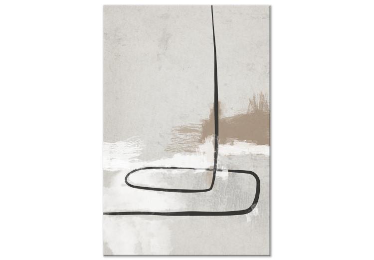 Canvas Simple Story (1-piece) Vertical - abstract line and spots