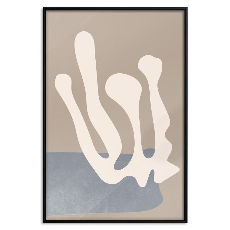 Poster Plant Cutout - light whimsical pattern in an abstract motif