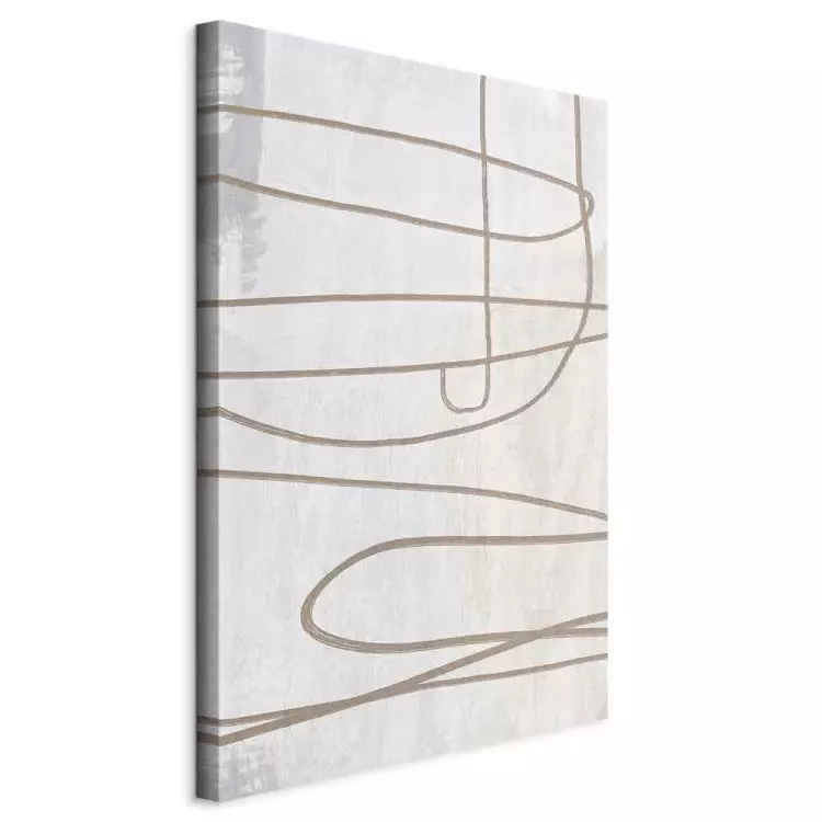 Brushstroke (1-piece) Vertical - abstraction in scandi boho style