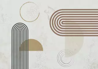 Wall Mural Harmonious shapes Wallpaper Cropper