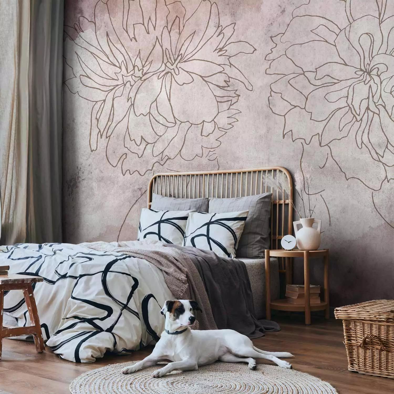 Photo Wallpaper Floristic Fresco