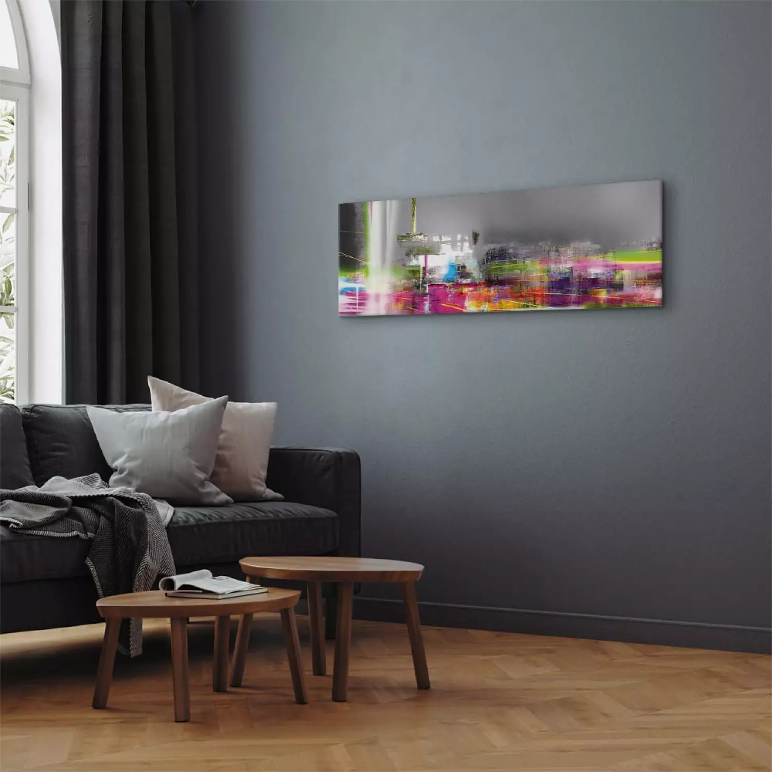 Canvas Print Strange Dream Narrow - modern colorful abstraction