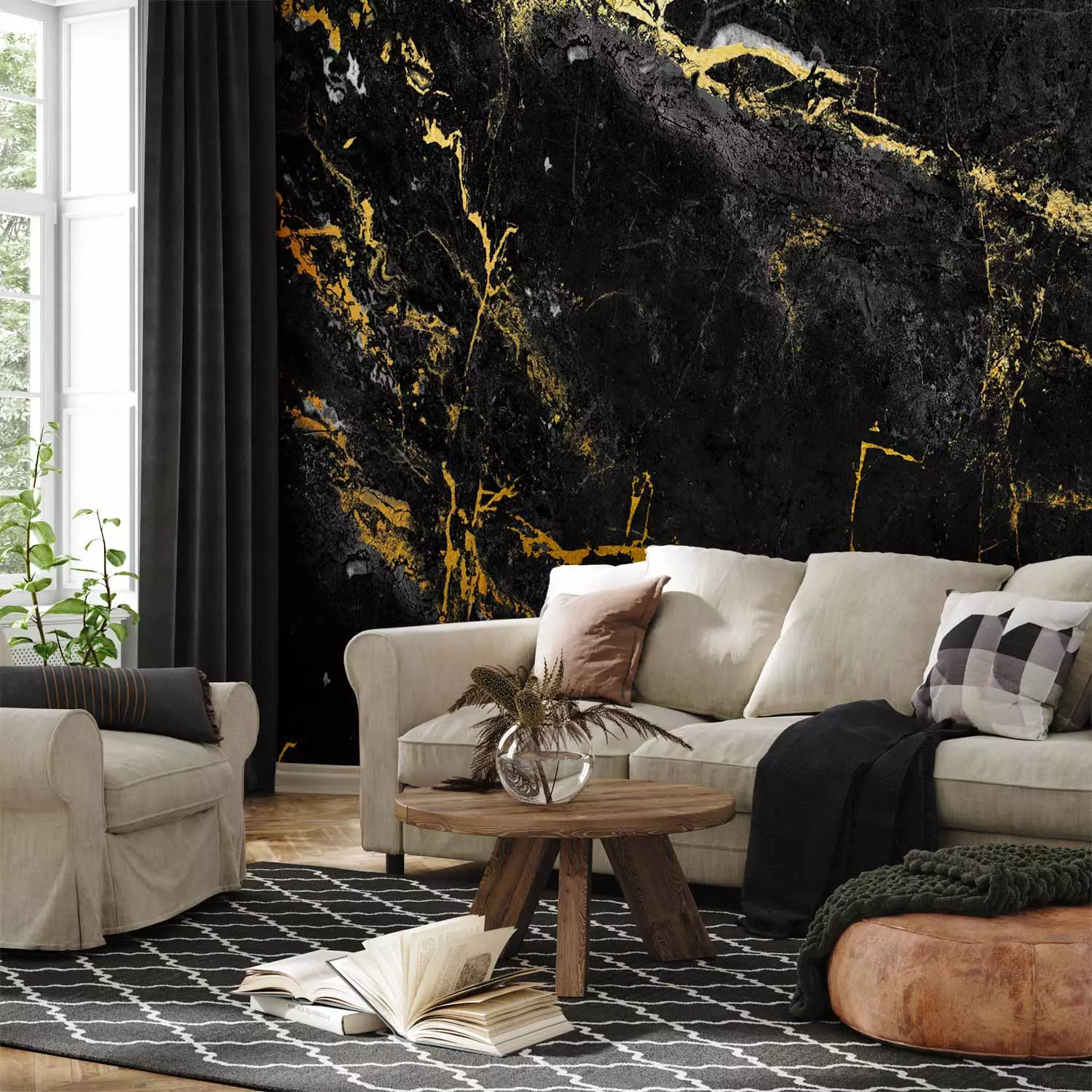 Photo Wallpaper Black Elegance